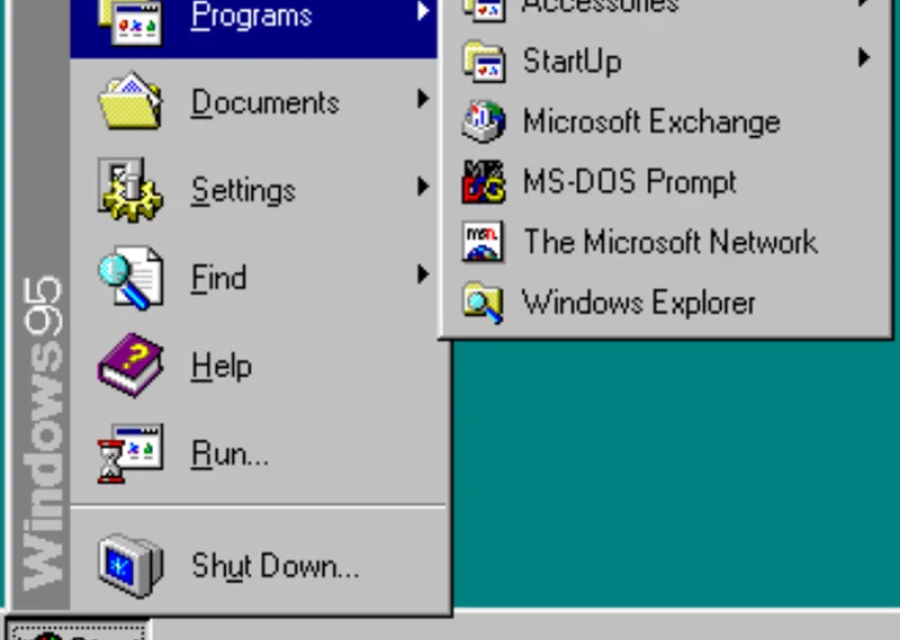 Windows: история меню «Пуск»