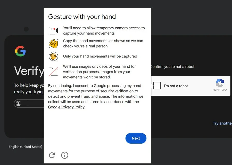 Google тестирует новую «капчу»