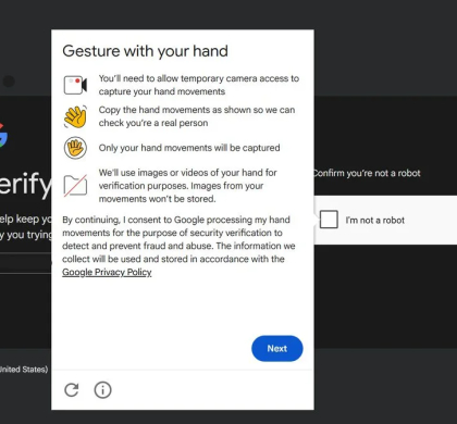 Google тестирует новую «капчу»
