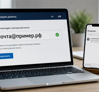 Адрес электронной почты на русском